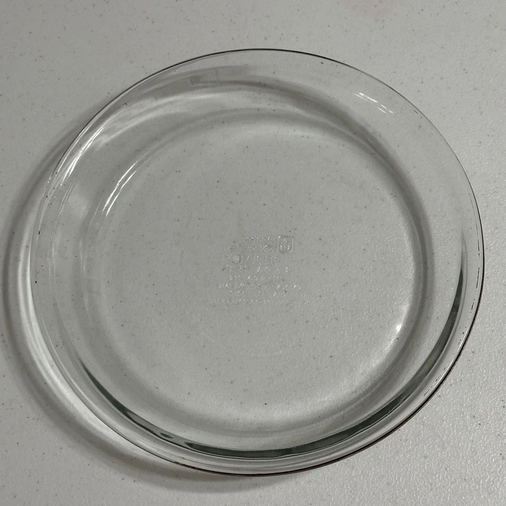 Anchor Ovenware 9 Inch Round Clear Glass Pie Plate VTG Baking Dish .75 Qt 1060
